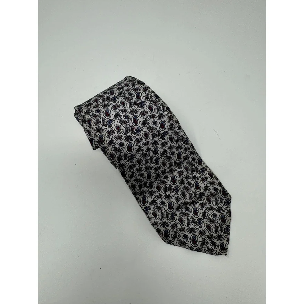 Christian Dior Cravates Silk Necktie‎ Men's Paisley Pattern Elegant Designer
